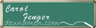 Carol Fenger Visitenkarte